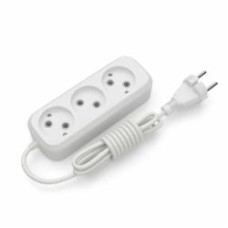 Удлинитель Electrum без заземления 3 гн. белый 1,5 м C-ES-1785