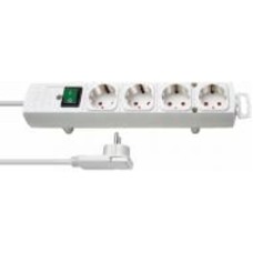 Удлинитель бытовой Brennenstuhl с плоской вилкой Comfort-Line с заземлением 4 гн. белый 2 м 1153120100