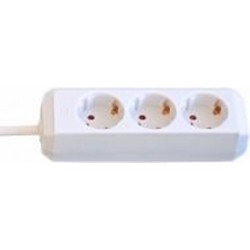 Удлинитель бытовой Brennenstuhl Eco-Line с заземлением 3 гн. белый 1,5 м 1158610015