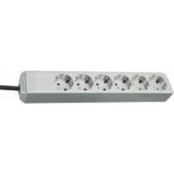 Удлинитель бытовой Brennenstuhl Eco-Line с заземлением 6 гн. серый 1,5 м 1159450015