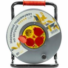Удлинитель на катушке PowerPlant JY-20022/40 с заземлением 4 гн. 40 м EX610532