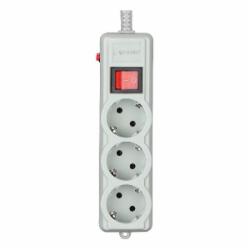 Сетевой фильтр Gembird SPG3-G-6G-PRO с заземлением 3 гн. серый 1,8 м SPG3-G-6G-PRO