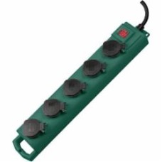 Удлинитель Brennenstuhl Super-Solid SL 554 IP54 3600 Вт с заземлением 5 гн. зеленый 5 м 1159910215