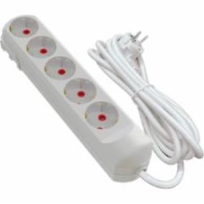Удлинитель Neomax с заземлением 5 гн. белый 3 м NX501503E