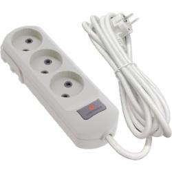 Удлинитель Neomax без заземления 3 гн. белый 3 м NX502303