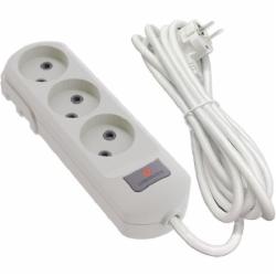 Удлинитель Neomax без заземления 3 гн. белый 5 м NX502305