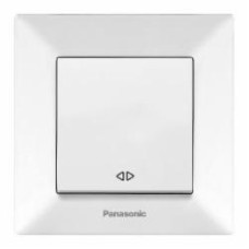 Выключатель одноклавишный перекрестный одноклавишный Panasonic Arkedia Slim промежуточный белый 480100201