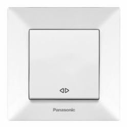 Выключатель одноклавишный перекрестный одноклавишный Panasonic Arkedia Slim промежуточный белый 480100201