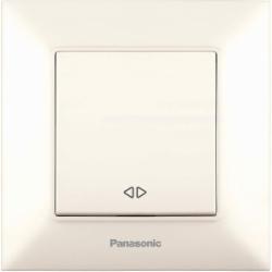 Выключатель одноклавишный перекрестный перекрестный одноклавишный Panasonic Arkedia Slim кремовый 480100202