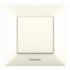 Выключатель одноклавишный одноклавишный Panasonic Arkedia Slim двуполюсный кремовый 480100204 Выключатель одноклавишный одноклавишный Panasonic Arkedia Slim двуполюсный кремовый 480100204