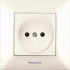 Розетка без заземления Panasonic Arkedia Slim без шторок без крышки кремовый 480200221 Розетка без заземления Panasonic Arkedia Slim без шторок без крышки кремовый 480200221