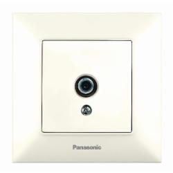 Розетка TV оконечная Panasonic Arkedia Slim кремовый 480200228