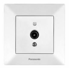 Розетка TV Panasonic Arkedia Slim 0 потерь белый 480200232 Розетка TV Panasonic Arkedia Slim 0 потерь белый 480200232