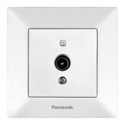 Розетка TV Panasonic Arkedia Slim 0 потерь белый 480200232 Розетка TV Panasonic Arkedia Slim 0 потерь белый 480200232