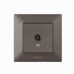Розетка TV проходная Panasonic Arkedia Slim 12dB дымчатый 480200257 Розетка TV проходная Panasonic Arkedia Slim 12dB дымчатый 480200257