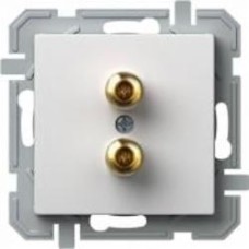 Розетка акустическая TEM Logiq AUDIO 2x4мм белый KQ23PWXO-U Розетка акустическая TEM Logiq AUDIO 2x4мм белый KQ23PWXO-U