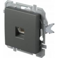 Розетка компьютерная TEM Logiq PC RJ45 Cat 5e антрацит KQ37ATXO-U
