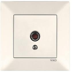Розетка TV без заземления Viko Meridian без шторок без крышки кремовый 90970210-WH Розетка TV без заземления Viko Meridian без шторок без крышки кремовый 90970210-WH