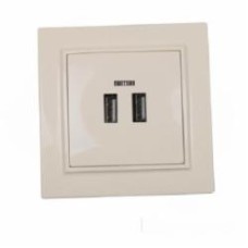 Розетка USB двойная ElectroHоuse Enzo слоновая кость EH-5320-LT