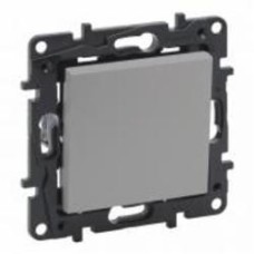 Переключатель перекрестный одноклавишный Legrand Niloe Step 863307 без подсветки алюминий