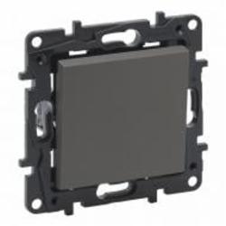 Переключатель перекрестный одноклавишный Legrand Niloe Step 863407 без подсветки сталь