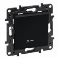 Выключатель одноклавишный Legrand Niloe Step 863511 с подсветкой черный Выключатель одноклавишный Legrand Niloe Step 863511 с подсветкой черный