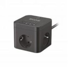 Сетевой фильтр IKOS C34S-CU с заземлением 3 гн. черный 1,5 м 0007-CEF