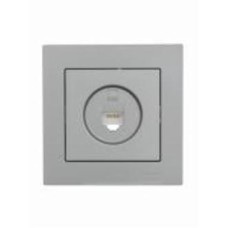 Механизм розетки компьютерная 1 Lezard Vesna IP20 серый 742-3588-139