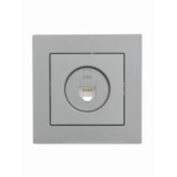 Механизм розетки компьютерная 1 Lezard Vesna IP20 серый 742-3588-139