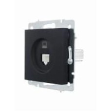 Розетка компьютерная 1 без заземления Lezard Vesna IP20 антрацит 742-4288-139