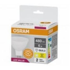 Лампа светодиодная Osram 6 Вт MR16 матовая GU5.3 220 В 3000 К 4052899981140
