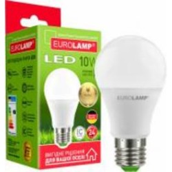 Лампа светодиодная Eurolamp LED-A60-10274(A) 10 Вт A60 матовая E27 220 В 4000 К