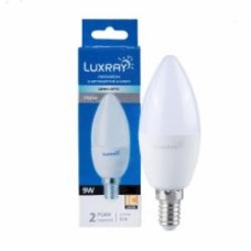 Лампа светодиодная Luxray 9 Вт C37 матовая E14 220 В 4200 К