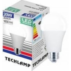 Лампа светодиодная Techlamp 20 Вт A65 матовая E27 220 В 4000 К