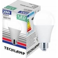 Лампа светодиодная Techlamp 20 Вт A65 матовая E27 220 В 4000 К