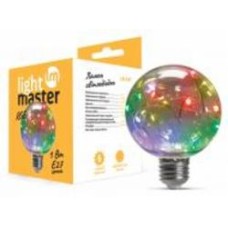 Лампа светодиодная LightMaster LB-547 RGB 1 Вт G80 прозрачная E27 230 В