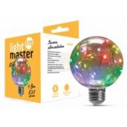 Лампа светодиодная LightMaster LB-547 RGB 1 Вт G80 прозрачная E27 230 В