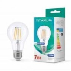 Лампа светодиодная TITANUM FIL A60 7 Вт E27 4100 К 220 В прозрачная 25522
