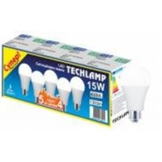 Лампа светодиодная Techlamp Промо 4+1 15 Вт A65 E27 220 В 4000 К LED A65 15W 4000К E27