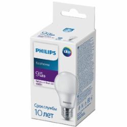 Лампа светодиодная Philips EcoHome 9 Вт A60 матовая E27 90 В 4000 К 929002299017