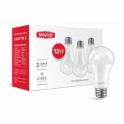 Лампа светодиодная Maxus 12 Вт A60 матовая E27 220 В 4100 К 3-LED-778