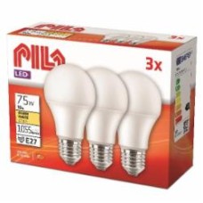 Лампа светодиодная Philips 3 шт. 10 Вт A60 матова E27 220 В 929002306551