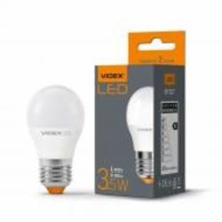 Лампа светодиодная Videx 3,5 Вт G45 матовая E27 220 В 4100 К 23502