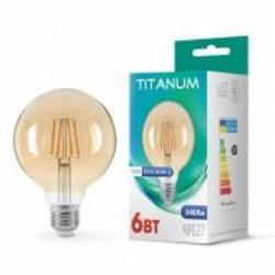 Лампа светодиодная TITANUM FIL G45 6 Вт E27 2200 К 220 В желтая 25528