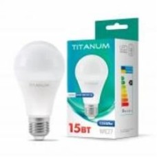 Лампа светодиодная TITANUM 15 Вт A65 матовая E27 220 В 4100 К 25381