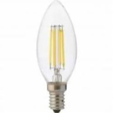 Лампа светодиодная HOROZ ELECTRIC FILAMENT CANDLE-4 C37 4 Вт E14 4200 К 220 В прозрачная 001-013-0004-030