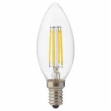 Лампа светодиодная HOROZ ELECTRIC FILAMENT CANDLE-6 C37 6 Вт E14 4200 К 220 В прозрачная 001-013-0006-030