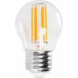 Лампа светодиодная HOROZ ELECTRIC Filament Mini Globe G45 6 Вт E27 4200 К 220 В прозрачная 001-063-0006-030