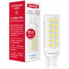 Лампа светодиодная Maxus 7 Вт G9 прозора G9 220 В 4100 К 1-LED-791