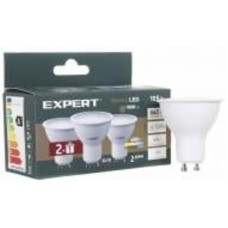 Лампа светодиодная Expert LED Комплект 2 шт. +1 шт. в подарок 10,5 Вт MR16 матовая GU10 175 В 4000 К ELM-MR16-10,5W-GU10-
